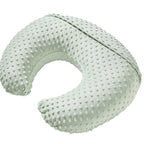 Nursing Pillow and Positioner with Cover for Breastfeeding and Bottle Feeding, Propping Baby, Tummy Time, Baby Sitting Support, Awake-Time Support (Green, 22" x 17.7" x 5.9")