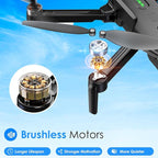 Drone with Camera, 1080P FPV Foldable Drone with Brushless Motor, One Key Take Off/Land, Altitude Hold, 360° Flip, Gravity Control, 2 Batteries, 3 Speeds Mini Drone for Kids Beginners