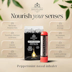 Peppermint Inhaler Nasal Stick - Aromatherapy Nasal Inhaler, Portable Nose Inhaler Stick, Non Drowsy Motion Sickness Stick with Peppermint Essential Oil, Aromatherapy Inhaler Stick, Aroma Inhaler