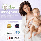 O'doe 17-Piece BPA-Free Silicone Baby Feeding Set | Thick & Soft Suction Plates, Baby Bowls, Wooden Fork & Spoon, and More | Make Mealtime Fun and Easy for Your Little One (Purple, V2)