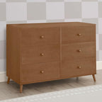 Delta Children Essex 6 Drawer Dresser, Chestnut