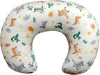Nursing Pillow, Ergonomic Support Breastfeeding Pillow for Easier Breast Feeding and Bottle Feeding, Baby Feeding Pillow with Machine Washable Cotton Cover (Dinosaur)