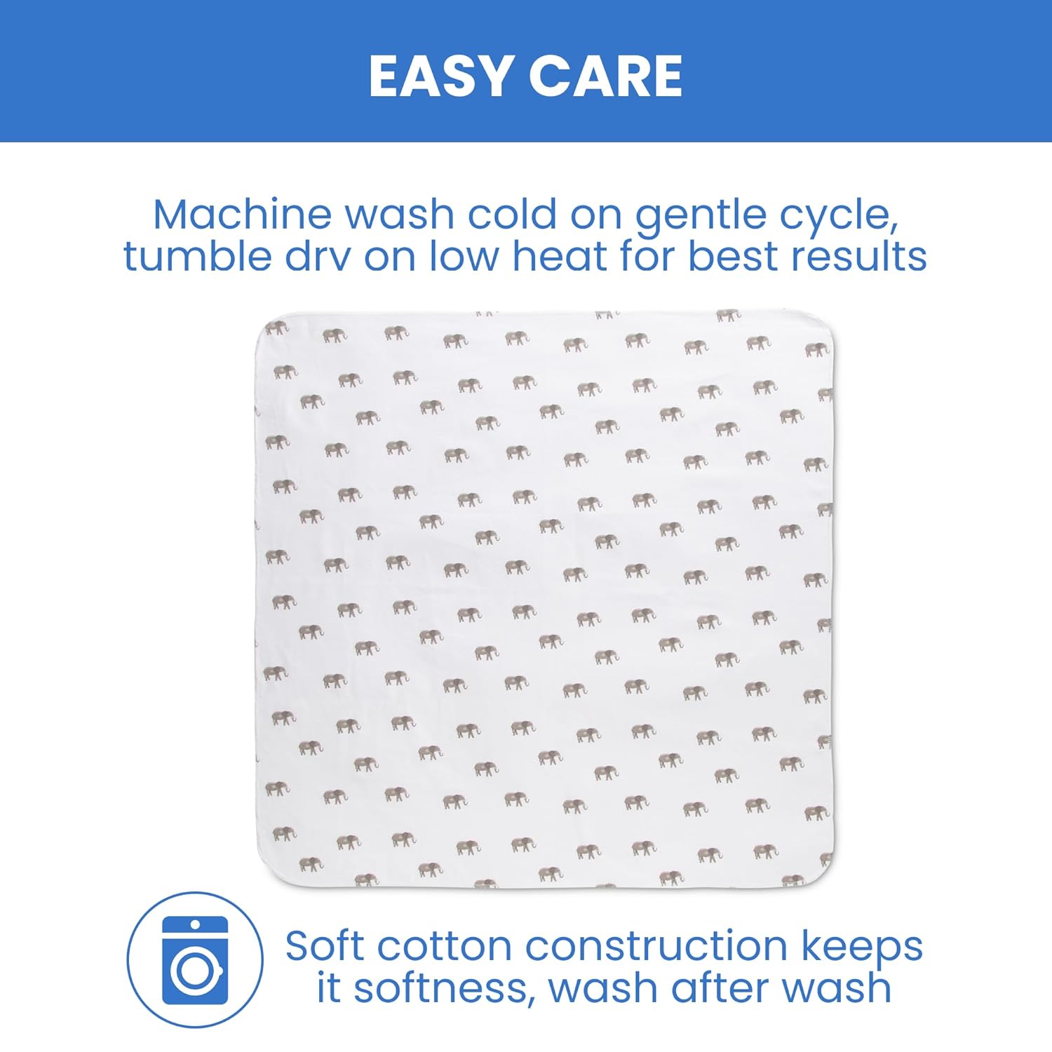 Delta Children 100% Cotton Flannel Baby Receiving Blankets for Girls and Boys – 30x30 Inches (Pack of 2), Safari Friends