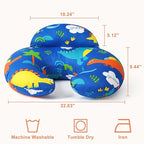 Nursing Pillow for Breastfeeding, Breastfeeding Pillows for More Support for Mom and Baby, Machine Washable, Navy Blue