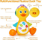 Baby Musical Duck Toy Dancing Crawling Tummy Time, Light Up Infant Toys 0-3-6 6-12 12-18 Months Gifts for 1 2 Year Old Boys Girls Baby Learning Development Toddler Toys Age 0-2
