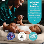 MyBaby 3-in-1 Calming Baby Cushion, Soothing Comfort for Newborns & Infants, Snuggling Sensation, Sound and Vibration, Designed for Safety, Rechargeable & Machine-Washable, by Homedics, Tan