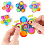 Fidget Spinners Toys 4 Pack, Fidget Toys for Kids Adults, Bulk Pop Sensory Spinner Toys Stress Relief, ADHD Autism Products for Girls Boys, Kids Birthday Party Favors Classroom Prizes