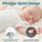 Baby Nail Trimmer Electric, 6 in 1 Rechargeable Baby Nail Clippers Manicure Set Grooming Kit for Toddler Infant or Adults (Grey)