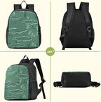 Cute Alligator Crocodile Toddler Backpack Waterproof Mini Backpack Boys/Girls Cute Small Backpack Kindergarten Pre School Bags (M