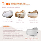 BabyBond Baby Bath Seat with Sitting & Lying 2 Modes, 3-Speed Adjustment, Powerful Suction Cups, Infant Bathtub Chair with Soft and Comfortable Towel, Folding and Hanging