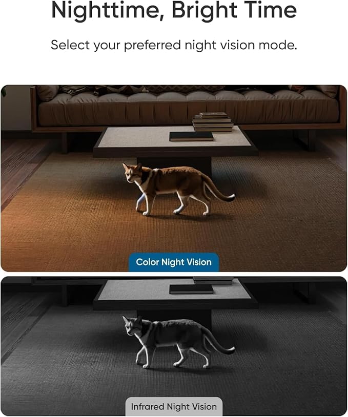eufy Security Indoor Camera E30, Latest Generation, 4K UHD Security Camera, Pet/Dog/Baby Camera with Phone app, Color Night Vision, Human/Pet Auto Tracking, 360 Pan-Tilt, Works with Homekit, White