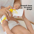 La Petite Creme Premium French Diapering Gift Set: Includes Organic Diapering Lotion (8 oz), Travel-size Liniment Baby Lotion (2 oz), 1 Travel-size Diaper Balm (1 oz), 50 Disposable Cotton Pads