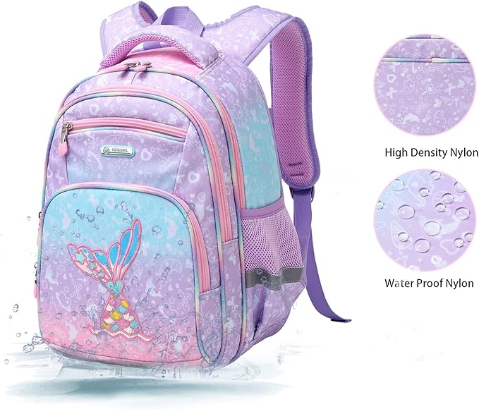 Cusangel Backpack for Girls Boys School Bookbags Kindergarten Elementary Lightweight Waterproof Multifunctional Large Capacity for Backpack (16 inch Fun Prints)