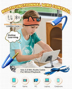 Baby Headphones, Kids Headphones Bluetooth Headband Adjustable, Wireless Headband for Kids with Wired Playback 3.5 MM Jack for Teens/Boys/Girls/Smartphones/School/Airplane Travel/Tablet