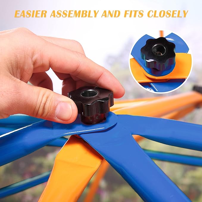 JAXPETY 10 FT Climbing Dome, Toddler Outdoor Climbing Toys, Kids Jungle Gym for Backyard, Playground Doorway Geometric Dome for Kids 8-12 Climber, Metal Outside Climbing Gym, Capacity 500 Lbs