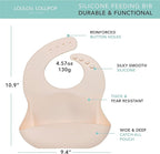 Loulou Lollipop Soft, Waterproof Silicone Feeding Bib