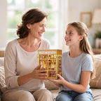 CUTEBEE Book Nook Kit - DIY Miniature House Dollhouse Kit for Adults and Teens, Booknook Tiny House Bookshelf Decor 3D Wooden Puzzle, Gifts for Family, Friends (Cooking Bookstore)