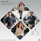 Neck Wallet - Rfid Wallet Women - passport holder for travel - Travel Wallet Passport Holder For Travel Women - 10.3x6.8inch (Black)