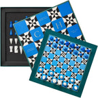 Lacquered Chess – Poseidon – Multi-Color Wooden Chess Set with Solid Wood Board – Elegant Coffee Table Game for Adults & Kids Ages 5+ – Multilingual Instructions Included