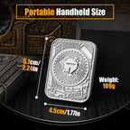 Metal Poker Fidget Slider Toy for Kids Adults, Magnetic Haptic Coin Fidget Pad Push Card, EDC Desk Office Toy, Stress Relief Gift for Men Boyfriend Father, 5 6 7 8 9 10+ Years Old Boys