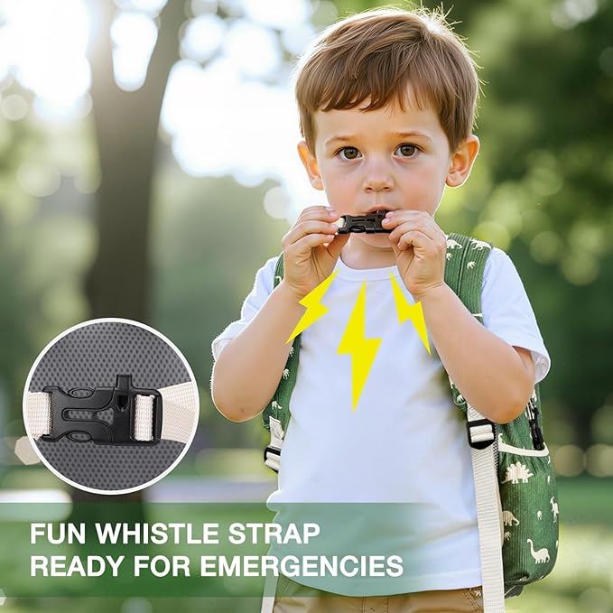 STEAMEDBUN Corduroy Toddler Backpack for Boys 2-4: Kids backpack for Boys Girls - 12 inch Preschool Kindergarten Backpacks - Dinosaur