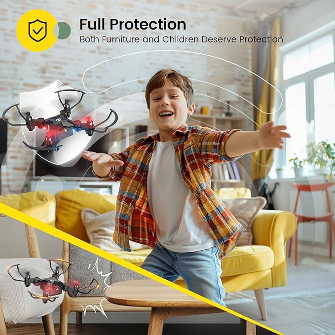 Holy Stone HS190 Foldable Mini Nano RC Drone for Kids Gift Portable Pocket Quadcopter with Altitude Hold 3D Flips and Headless Mode Easy to Fly for Beginners