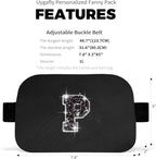 Kids 8-12 Party Favors Bags | Black,Initial P