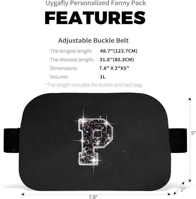 Kids 8-12 Party Favors Bags | Black,Initial P