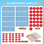 SpringFlower Fort Building Kit for Kids,STEM Construction Toys, Educational Gift for 3 4 5 6 7 8 9 10 11 12 Years Old Boys and Girls,Ultimate Creative Set for Indoor & Outdoors Activity,100 Pcs