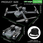 S197 foldable drone HD camera with screen fixed height hovering one key takeoff and landing 3 batteries safety aerial photography toys indoor and outdoor remote control quadcopter