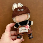 Clothes for 15/17cm Dolls(NO Doll) - Outfit for Labubu with Accessories Suit - Clothes Set for Dolls Dress Up