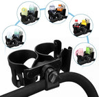 Accmor Universal Cup Holder, Stroller Cup Holder, 360° Rotatable Large Caliber Designed Bottle Holder for Stroller, Bike, Wheelchair, Walker, Scooter