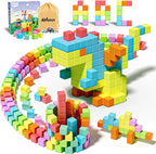 Magnetic Blocks for Toddlers Toys, Magnetic Building Cubes Toy for Sensory STEM Autism Education Preschool, Magnet Toys for 3 4 5 6 Year Old, Birthday Gifts Games for Boys Girls