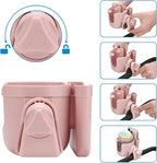 Accmor Stroller Cup Holder with Phone Holder, Bike Cup Holder, Universal Cup Holder for Uppababy Nuna Doona Strollers, 2-in-1 Cup Phone Holder for Stroller, Bike, Wheelchair, Walker, Scooter
