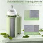 Portable Insulated Bottle Warmer, Waterless Baby Warmer, 6000mAh and 6-Level Temperature Control, Rquipped with a Small Hight Light and Temperature Bisplay, Suitable for Outdoor Travel and Home Use