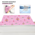 Toddler Booster Seat for Dining Table, Portable Kids Booster with Adjustable Safety Buckles, Non-Slip Bottom, Travel Cushion