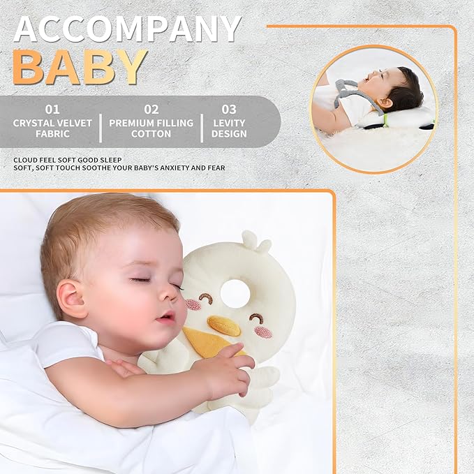 Baby Head Protector,Adjustable Baby Head Protection Backpack (Duck)