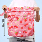 2pcs Cloth Diaper Wet Dry Bags, Waterproof Reusable Wet Bag with 2 Zipper Pockets & Handle, Washable Laundry Bags for Baby Adult Clothes Travel Beach Pool Daycare Yoga Gym Exercise Swimsuits,