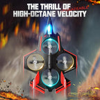 BEZGAR Brushless RC Plane with Camera | 2.4GHZ Remote Control Airplane, 6-axis Gyro Drones for Kids, RC Helicopter, 360°Flip Jet Fighter for Beginners with LED Navigation Lights and Two Batteries