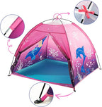 Kids Play Mermaid Tent for Kids, Play Tentes Foldable Pop Up Indoor Outdoor Party Playhouse Tents Toy for Boys Girls-47 * 47 * 41 (Pink)