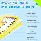 10 Pieces Number Lacing Cards, 0-9 Double Sided Sewing Cards with 10 Colorful Laces, Imagination Development Lacing Toys Games for Children Educational and Learning Activity