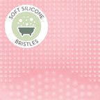 S&T INC. Exfoliating and Massaging Cradle Cap Bath Brushes for Baby, Silicone - 2 Inch x 2.5 Inch, Pink, 2 Pack