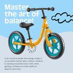 Retrospec Cub Toddler 12" Balance Bike, 18 Months - 3 Years Old, No Pedal Beginner Kids Bicycle for Girls & Boys, Flat-Free Tires, Adjustable Seat, & Durable Frame