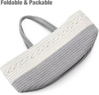 PandaEar Baby Diaper Caddy Organizer for Boys Girls, Portable Baby Diaper Basket, Travel Cotton Rope Diaper Caddy Change Organizer for Baby Shower Gifts Newborn Infants