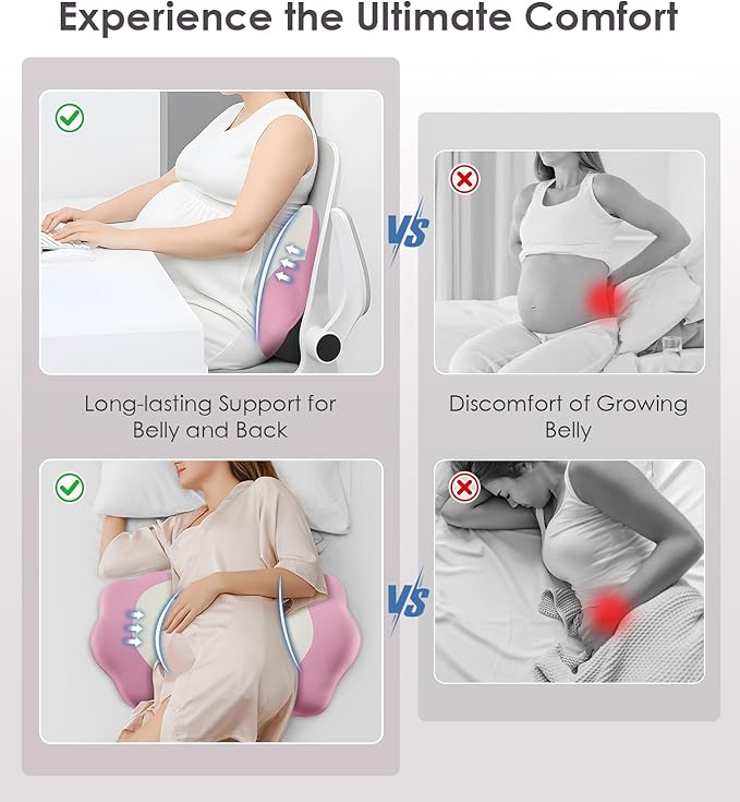 Pregnancy Pillows for Sleeping, Memory Foam Maternity Pillow Support for Back Belly HIPS, Adjustable Travel Wedge Pillow for Pregnant Women, Side Spleeping Pregnant Pillows with Cooling Pillowcase