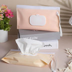 Baby Wipe Holder, 2 Pack Refillable Wipes Dispenser Portable Baby Wipe Case Waterproof Baby Wipe Container Travel Baby Wipes Container Reusable Wet Wipes Pouch for Diaper(Blush Pink & Cream)