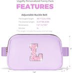 Graduation Gifts for Girls Teens Kids Women Her - 2025 Graduation Gifts,Belt Bag Cute Trendy Stuff Graduation Essentials Accessories | Lavender,Initial L