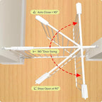 Extra Wide 76.4-81 Inch Large Baby Gates for Stairs, Doorways - No Drilling, Pressure Mounted Pet Gates for Kids & Dogs