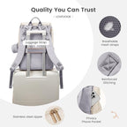 LOVEVOOK Diaper Bag Backpack, Baby Travel Bags for Boys & Girl, Toddler Waterproof Diaper Bag w/Changing Pad, Stroller Straps, Pacifier Case, Newborn Essentials Must Haves Mom