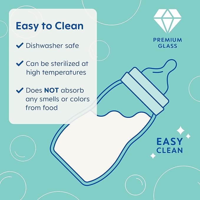 MAM Premium Glass Baby Bottles, Easy Switch Between Breast and Bottle, Feel Good Medium Flow, Newborn Essentials Must Have, 2+ Months, BPA Free, 9oz, Boy, 3pack